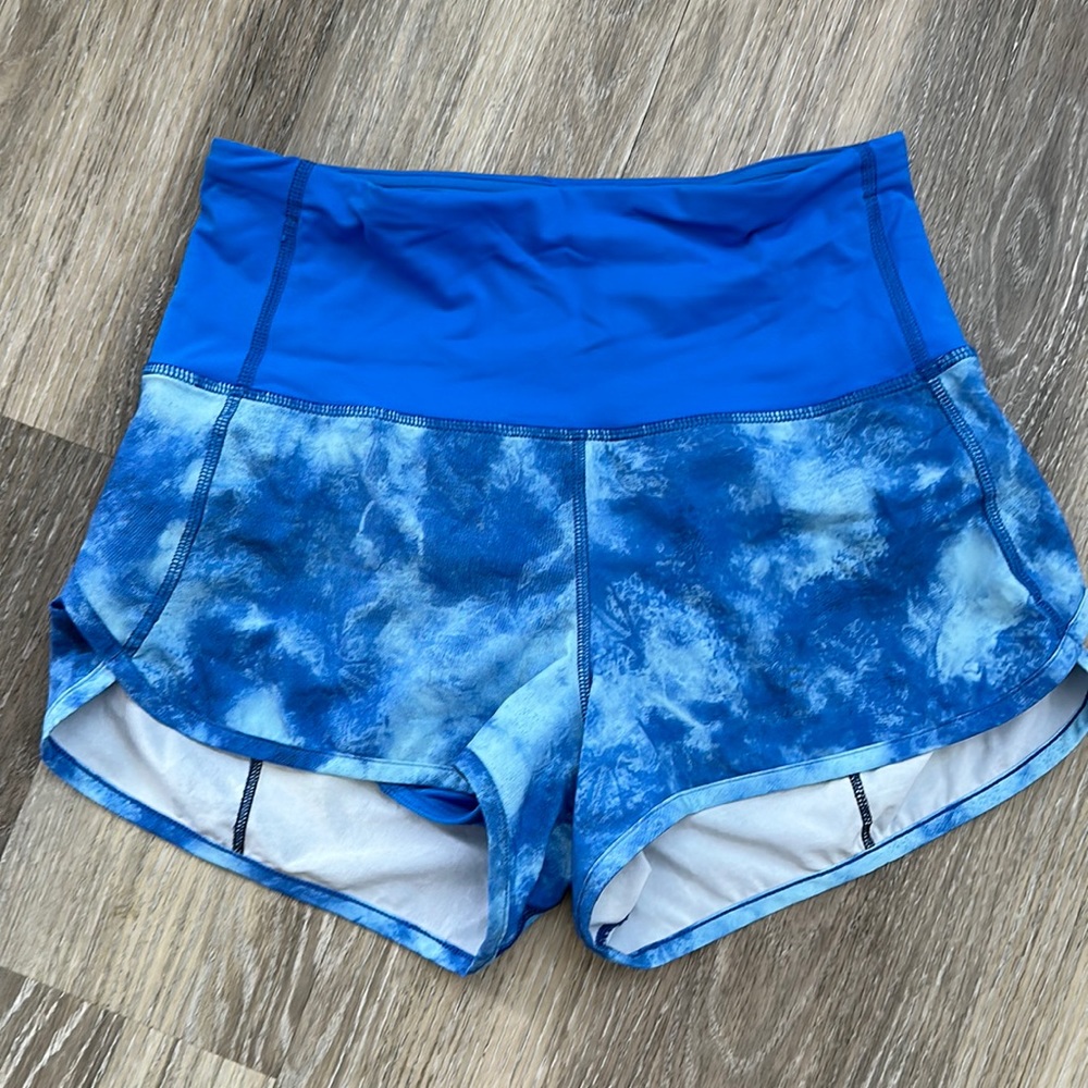 Rare Lululemon high waist speed up shorts size 4